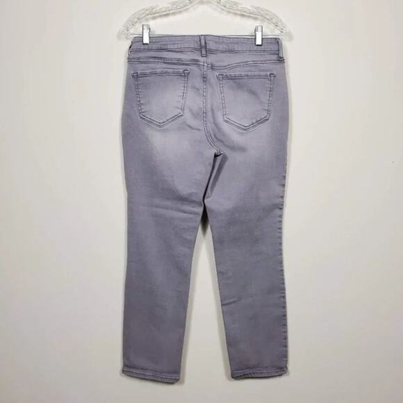 Old Navy The Rock Star Mid Rise Skinny Jeans Gray Denim Women Size 10 Stretch - Picture 5 of 8